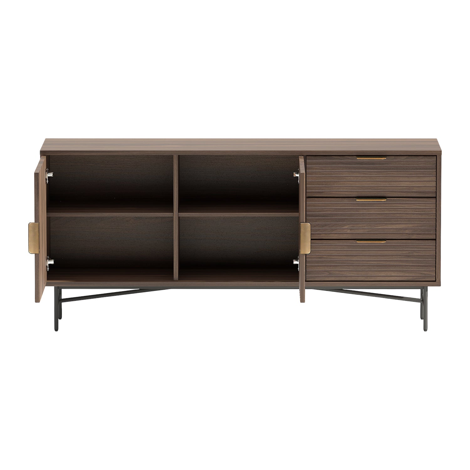 Blokker Vorne Dressoir - Walnoot