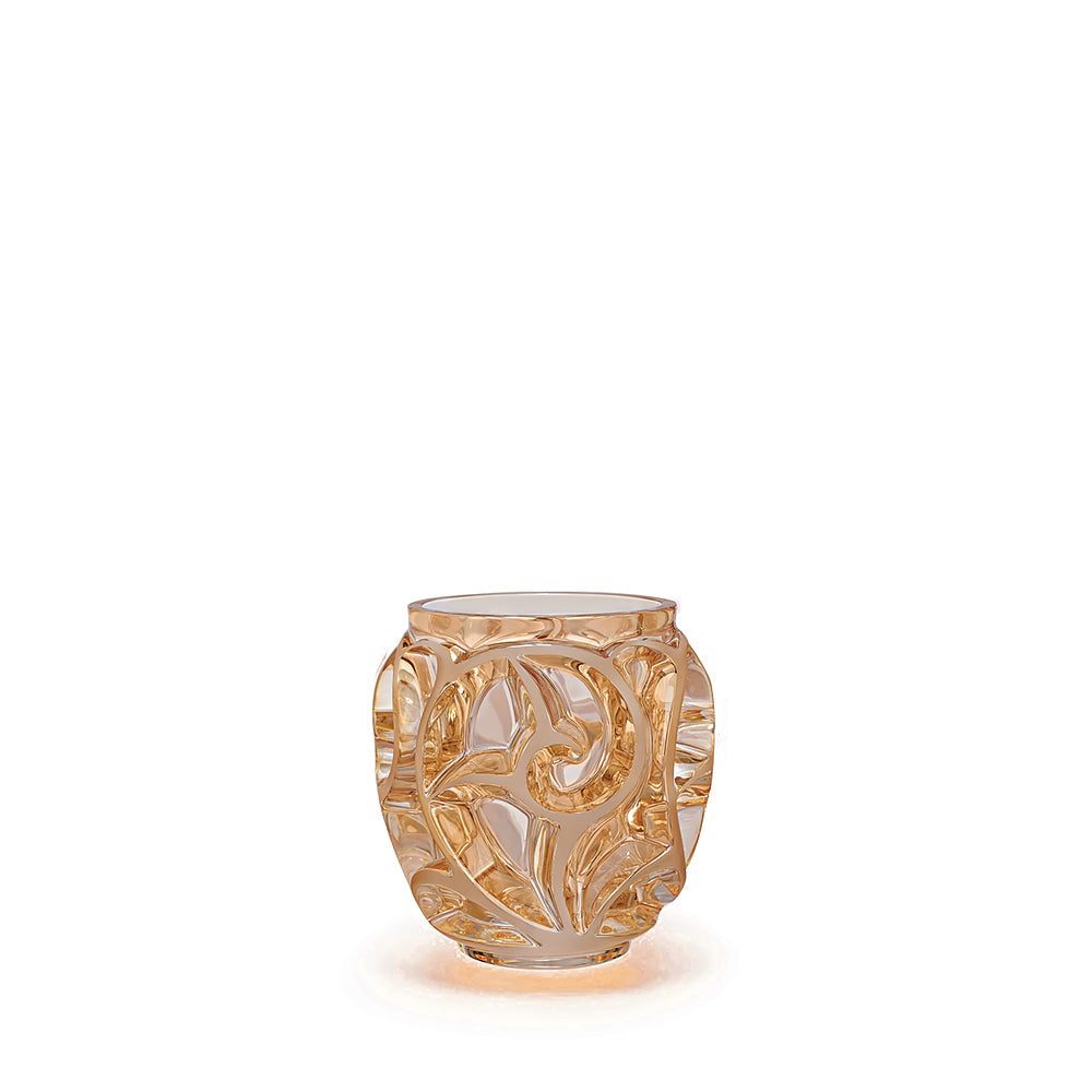 VASE TOURBILLONS PETIT MODÈLE - CRISTAL LUSTRÉ OR, PETIT MODÈLE