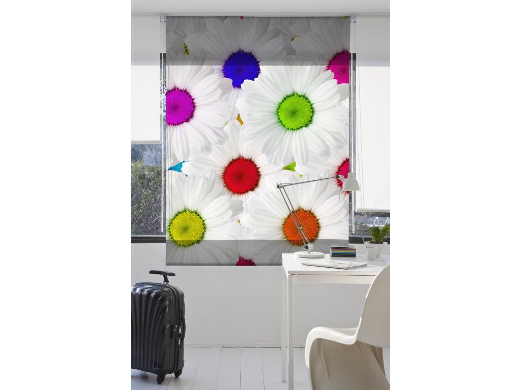 Mubdelu | Estores Personalizados FLORES y PLANTAS | 150 x 180 cm (Ancho por Alto) Tamaño de Tela 147 x 175 cm | Modelo F-835 Color Unico