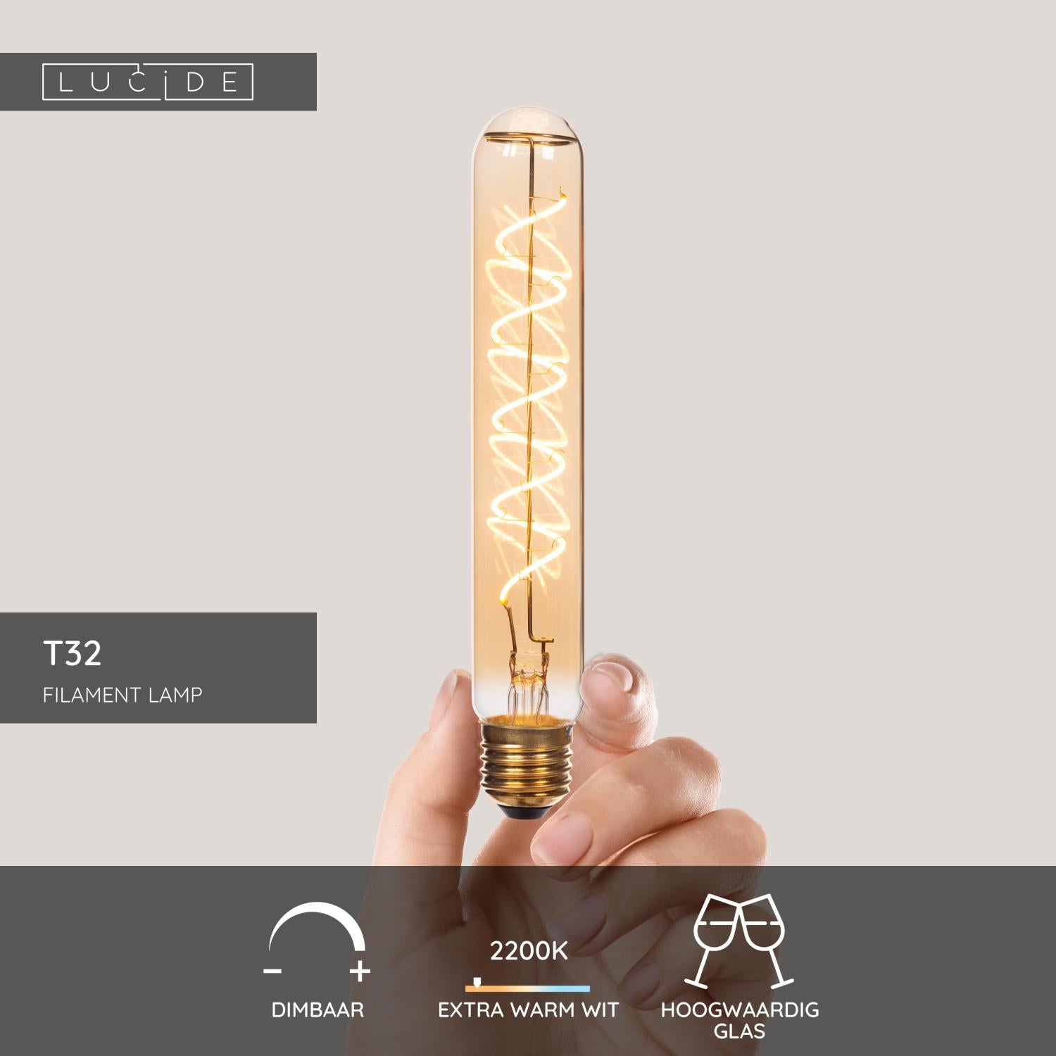 Lucide T32 Filament lamp - Amber