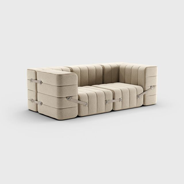 Curt-Set 7 - e.g. Flexibele 2-zitter - Jet - Grijs   Beige