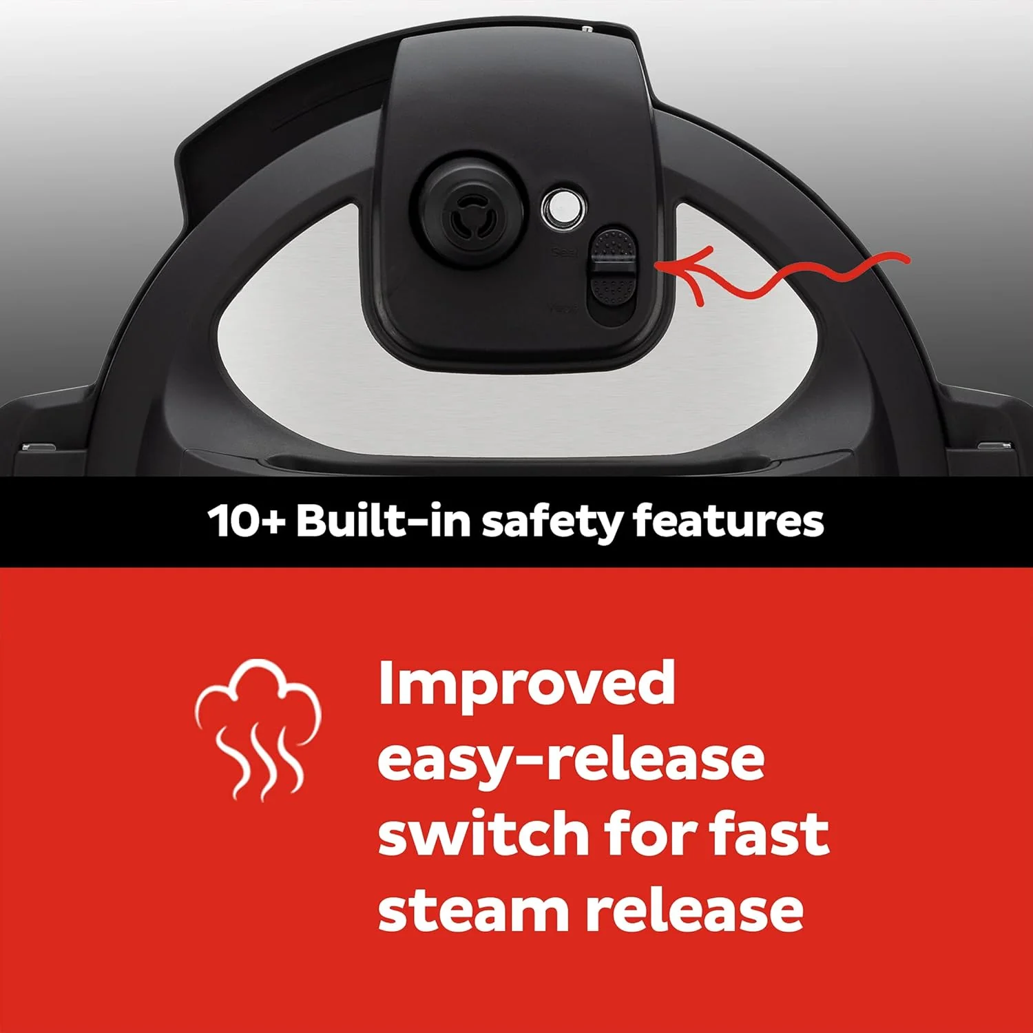 9-in-1 Multicooker, Pressure Cooker, Slow Cook, Rice Maker, Steamer, Sauté, Yogurt, Warmer & Sterilizer, Includes App With Over 800 Recipes, Stainless Steel, 6 Quarts