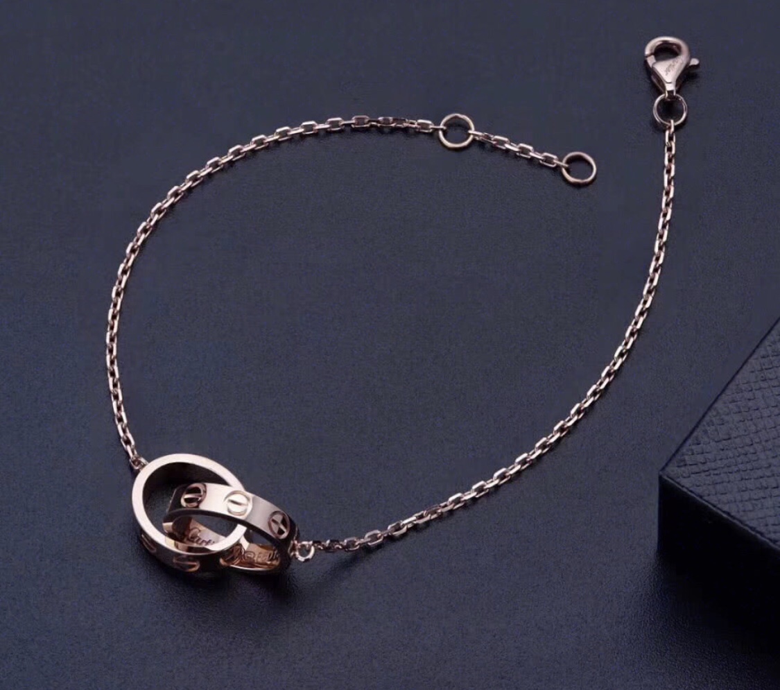 Cartier Double Circle Love Chain Bracelet - Original Replica Club
