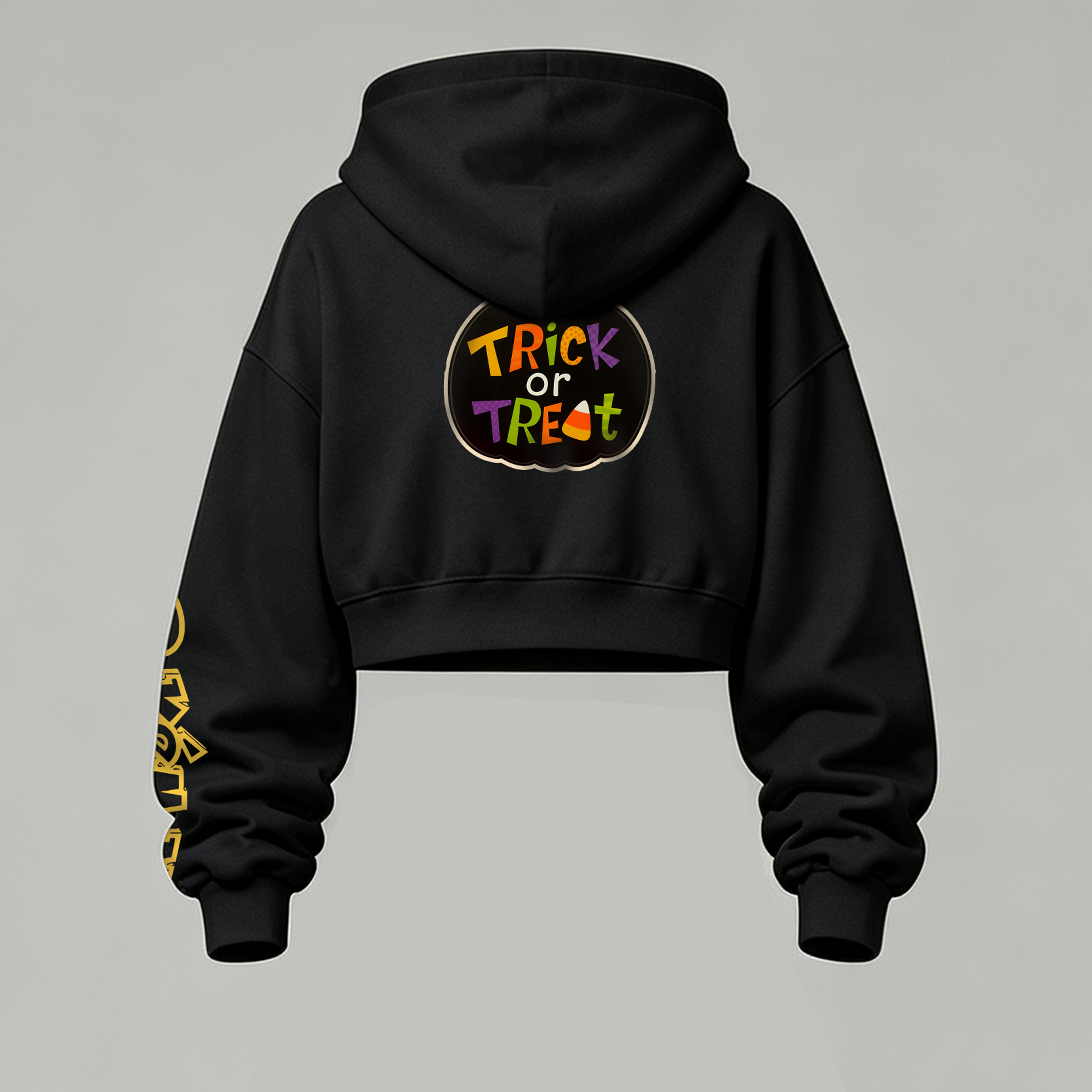 Pokémon Halloween Series Cropped Long Sleeve Hoodie & High Waist Jogger Pants Two Piece TeeThreads Sustain the Scene with Custom Apparel