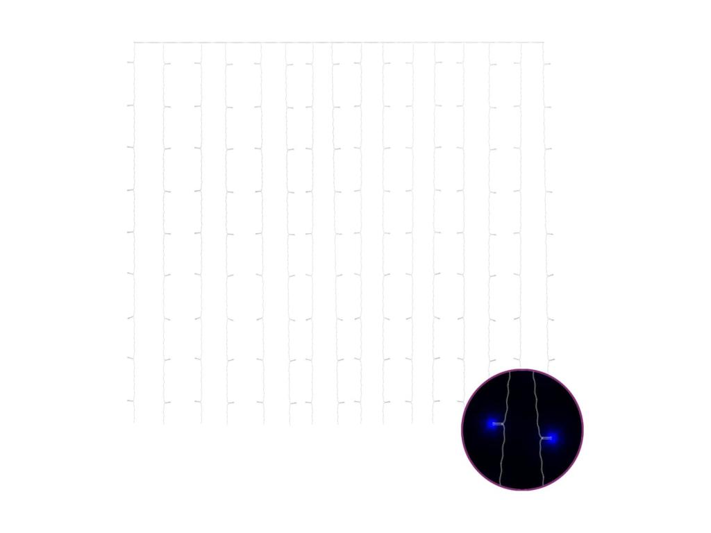 Cortinas de luz LED 3x3 m 300 LED Azul 8 funciones