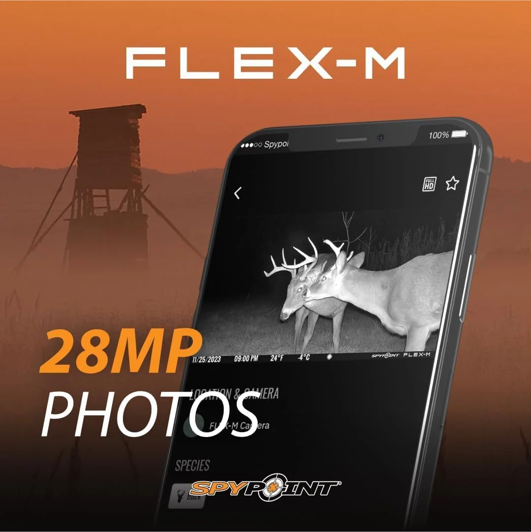 SPYPOINT Flex-m Twin Pack Cellular Trail Camera -C Hunting Trail Monitor with GPS, Night Vision, Dual-Sim LTE, IP65 Water-Resistant - Image 6