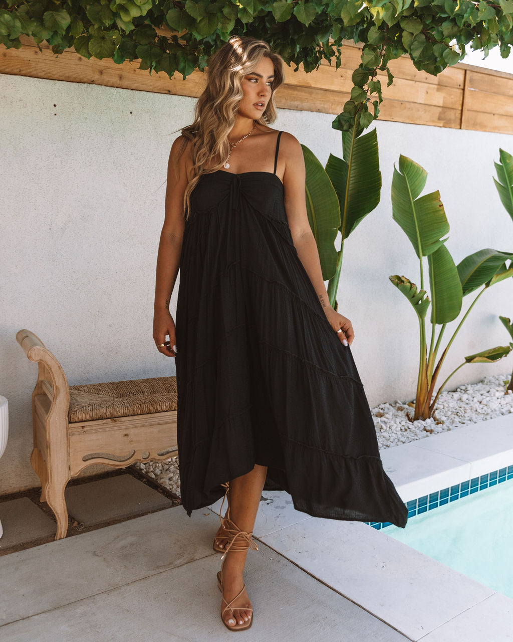 Del Mar Pocketed High Low Maxi Dress - FINAL SALE - Se7enfashion
