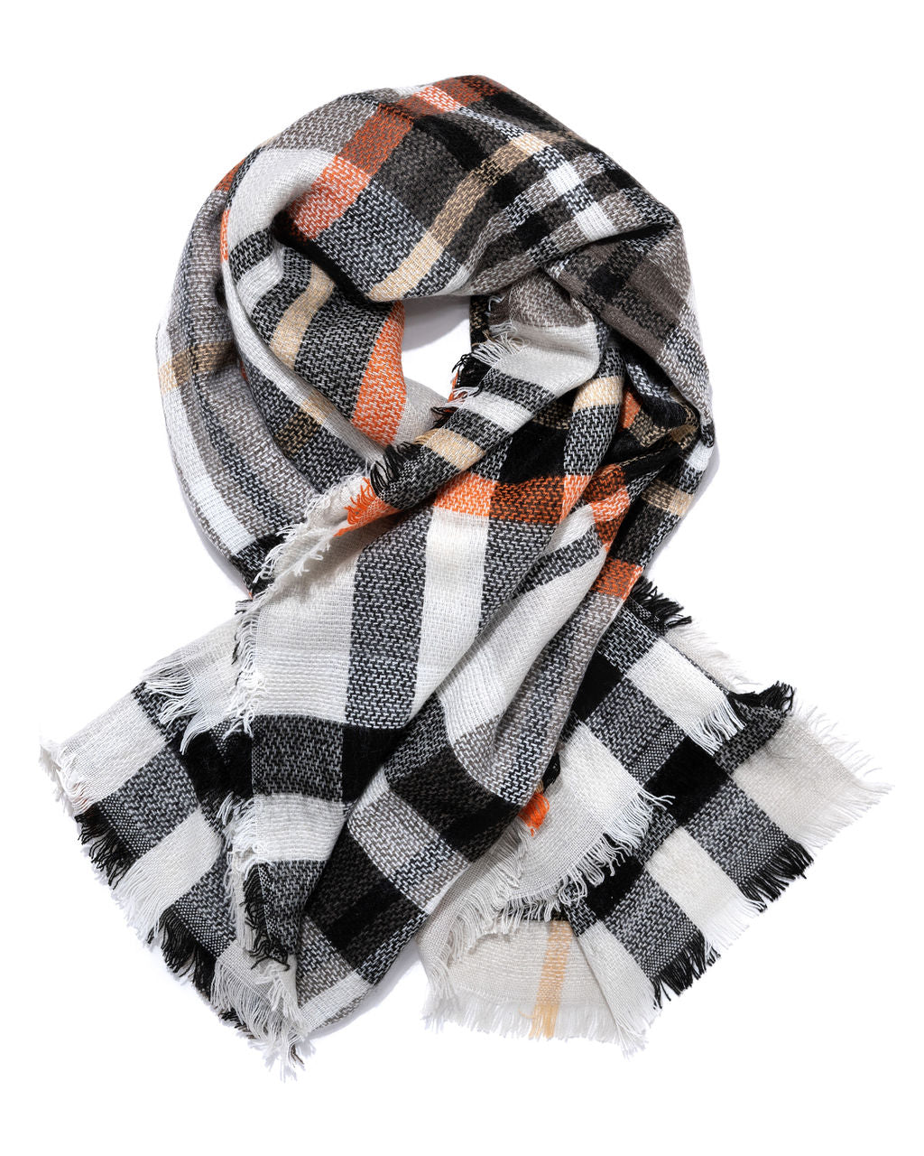 October Festival Plaid Blanket Scarf - Se7enfashion