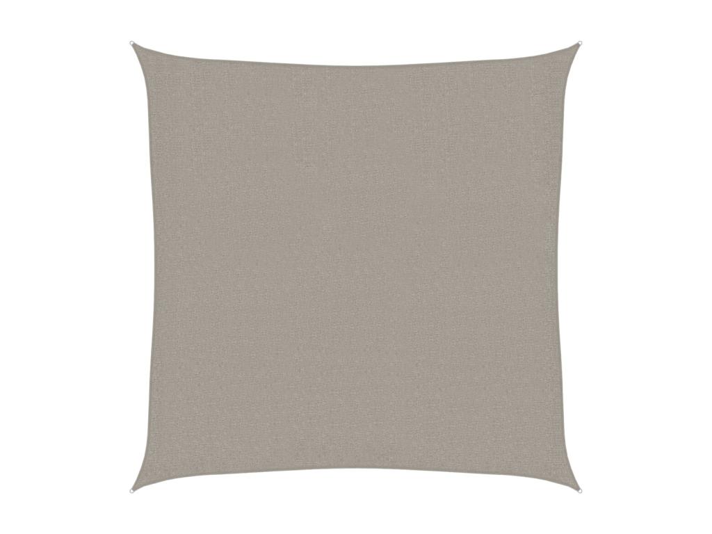 Vela de sombra 160 g/m² cuadrada gris claro 2x2 m HDPE