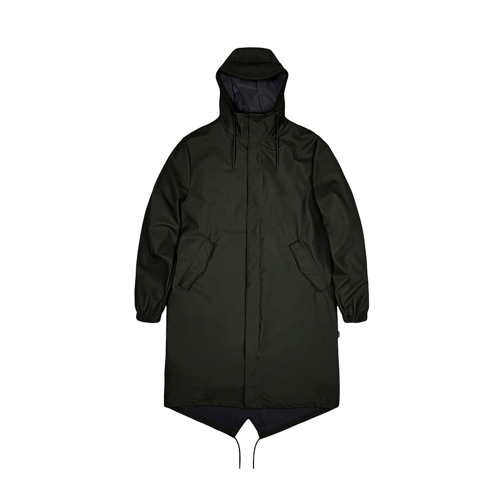 Rains - Parka Fishtail - Vert