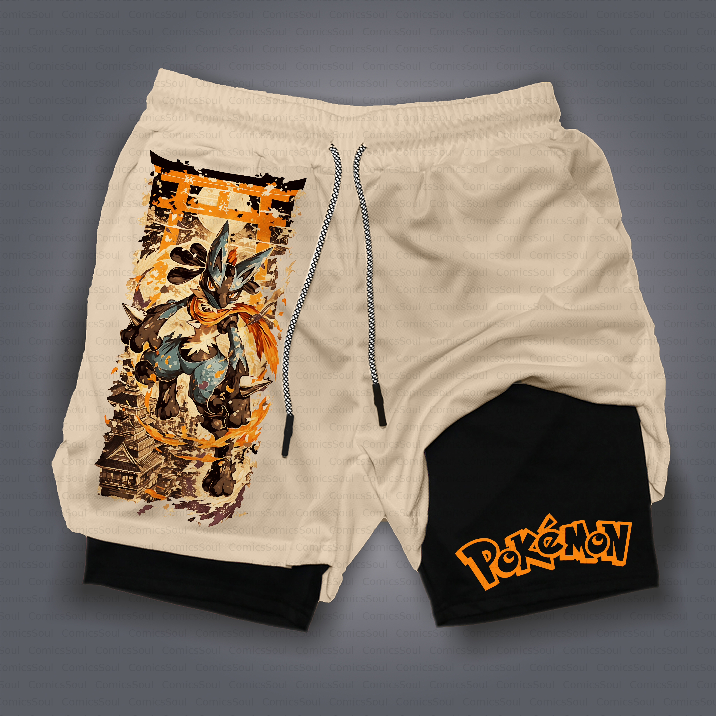 Unisex Casual Anime Style Shorts