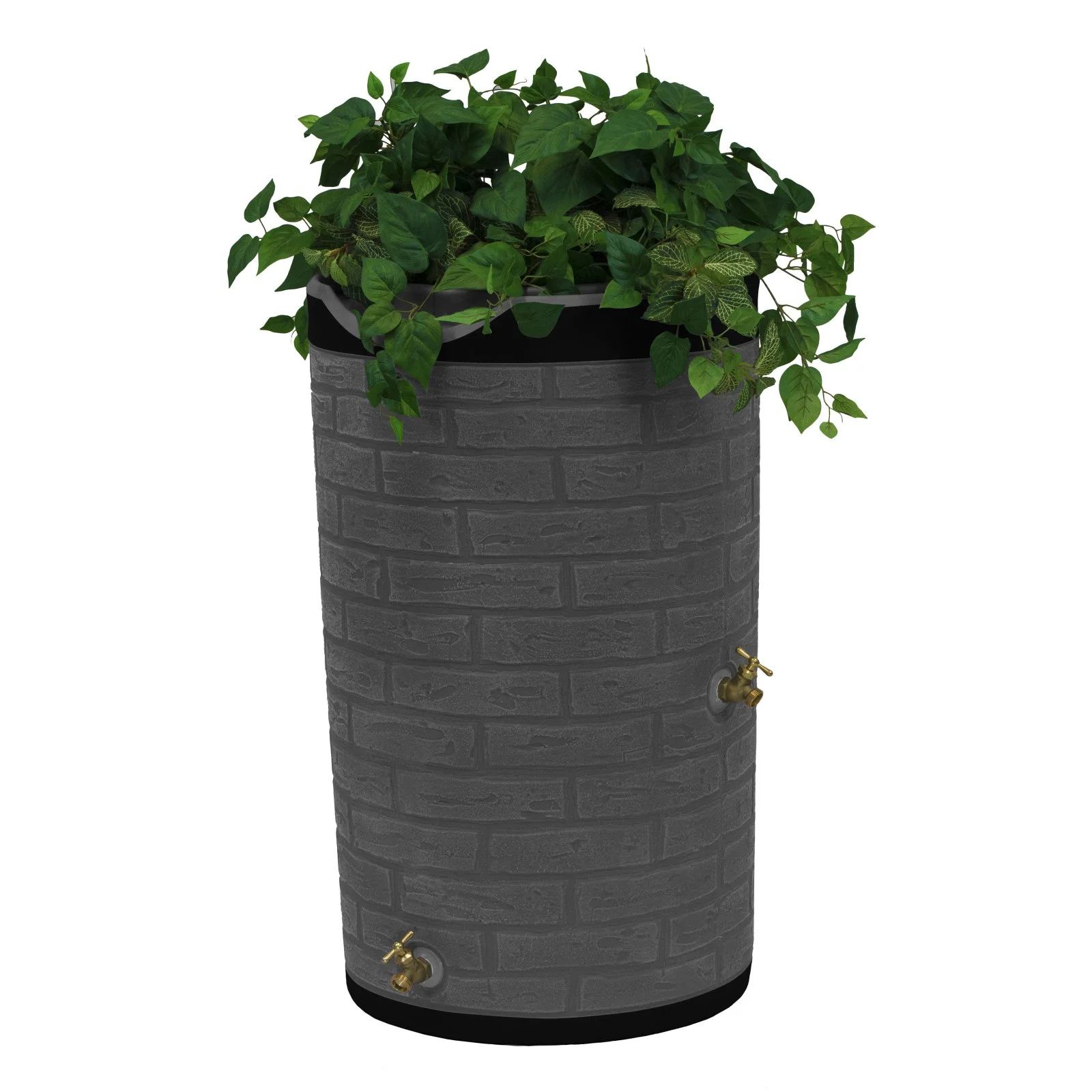 Good Ideas IMP-D50-DAR Impressions Downton Rain Saver Rain Barrel, 50 Gallon, Dark Granite - Image 9
