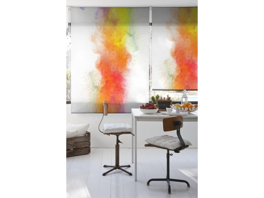 Tucasago | Estores Personalizados de COCINA | 150 x 180 cm (Ancho por Alto) Tamaño de Tela 147 x 175 cm | Modelo C-1231 Color Unico