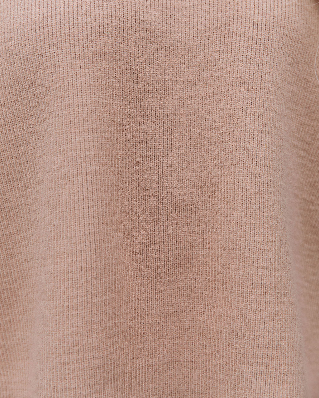 Latte Lover Turtleneck Knit Sweater - Se7enfashion