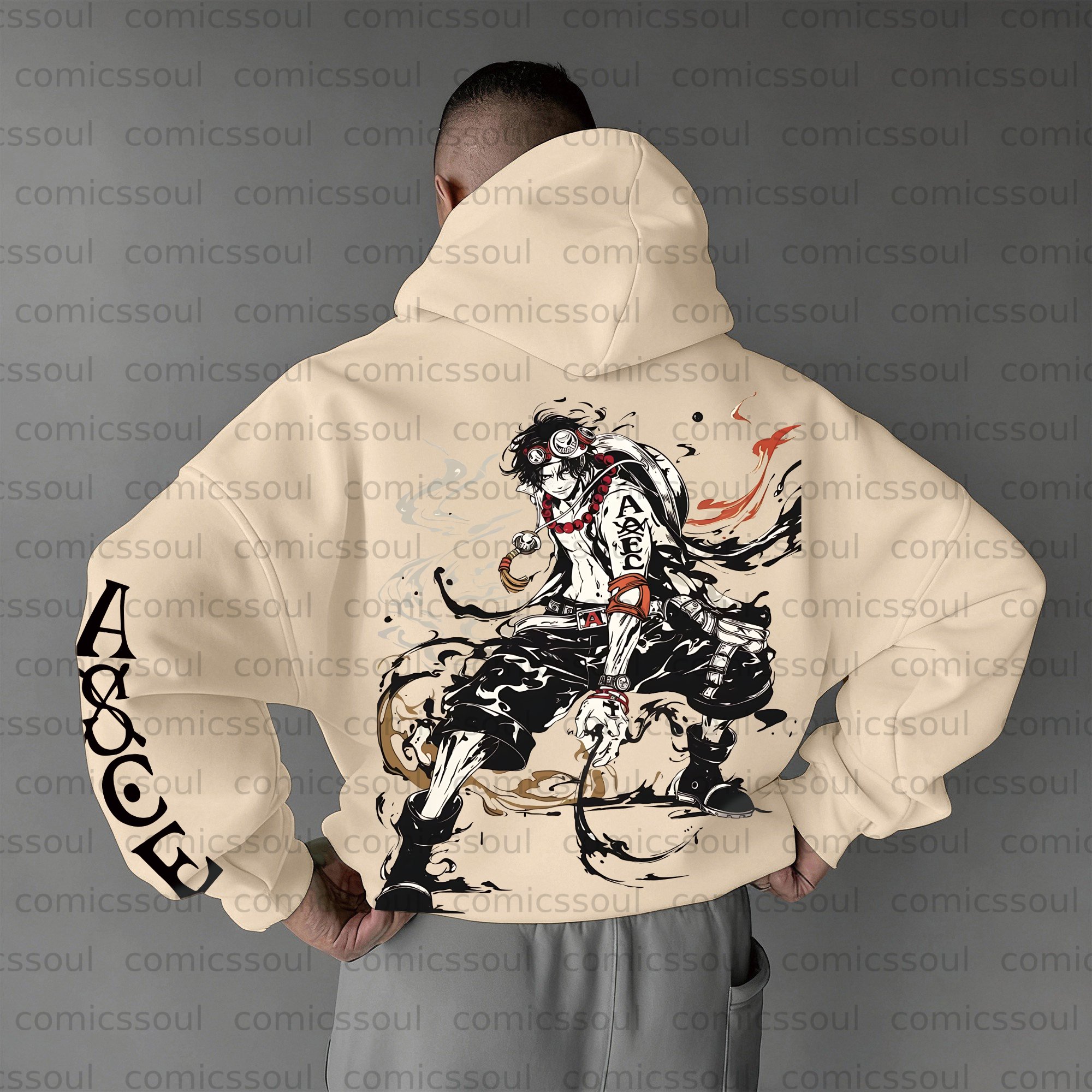 Unisex Anime Graphic Streetwear Vintage Plush Hoodie