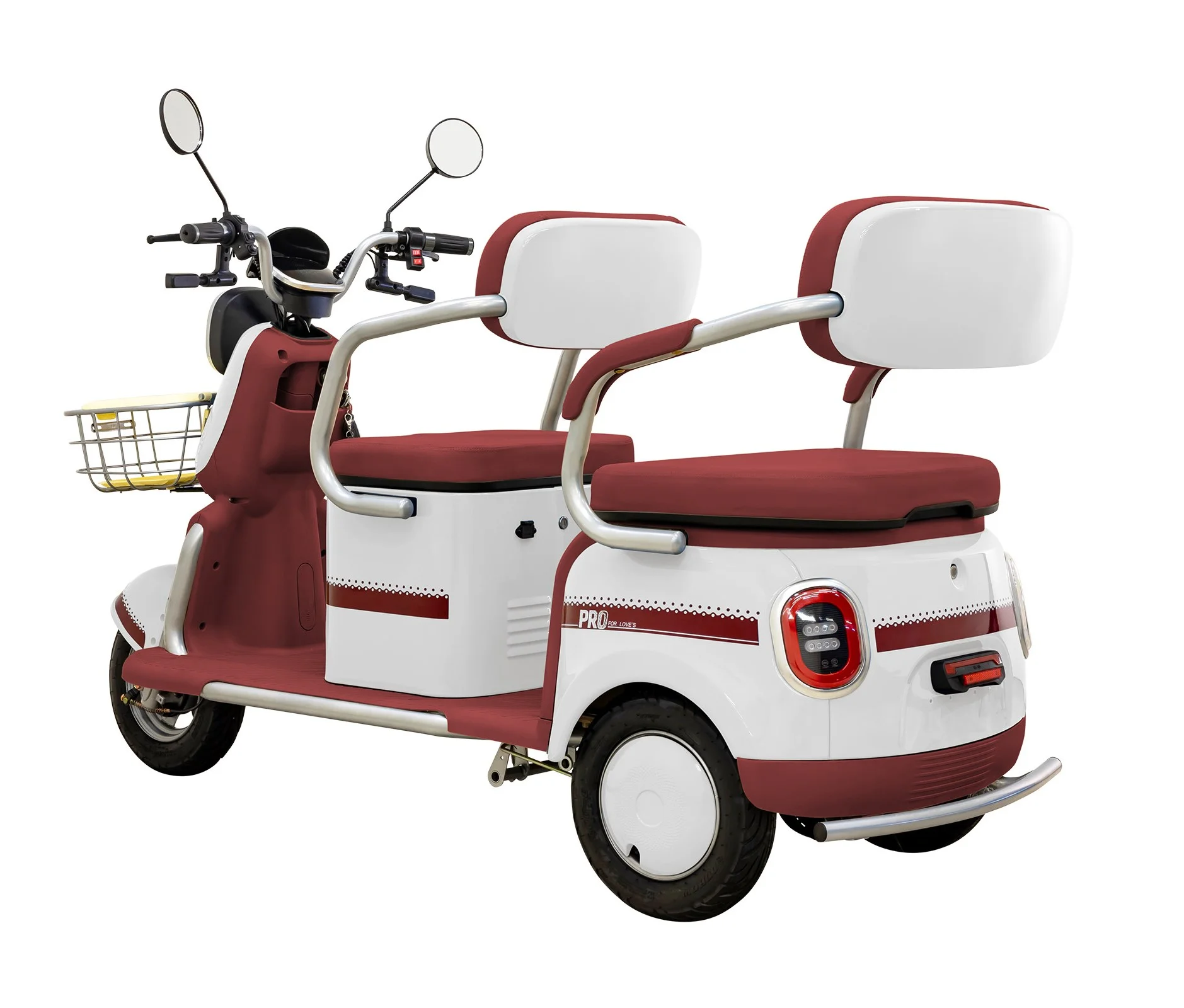 Massimo MGC E-Trike 3-Wheel Electric Cart – 17 MPH, 2-Seater Adult Scooter – Blue - Image 54
