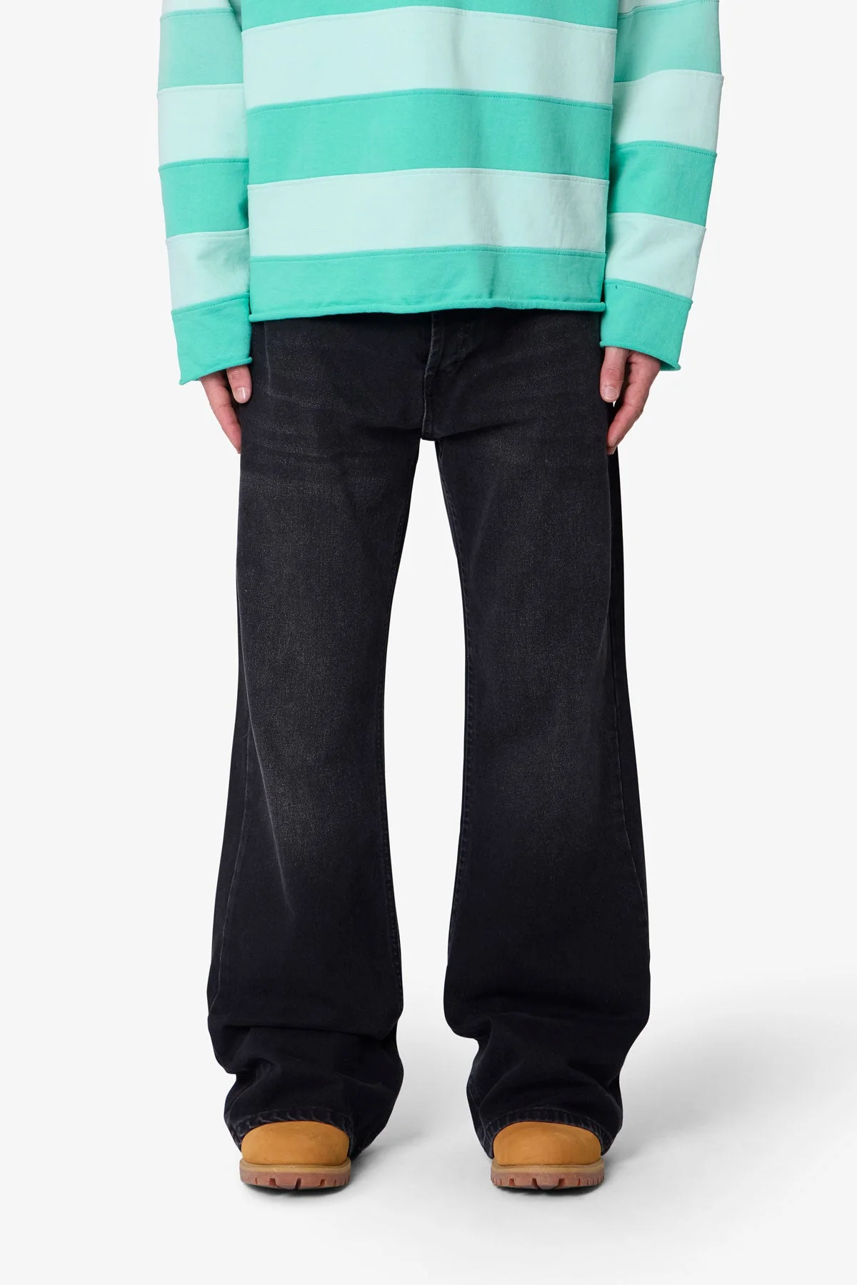 Kick Flare Denim - Washed Black