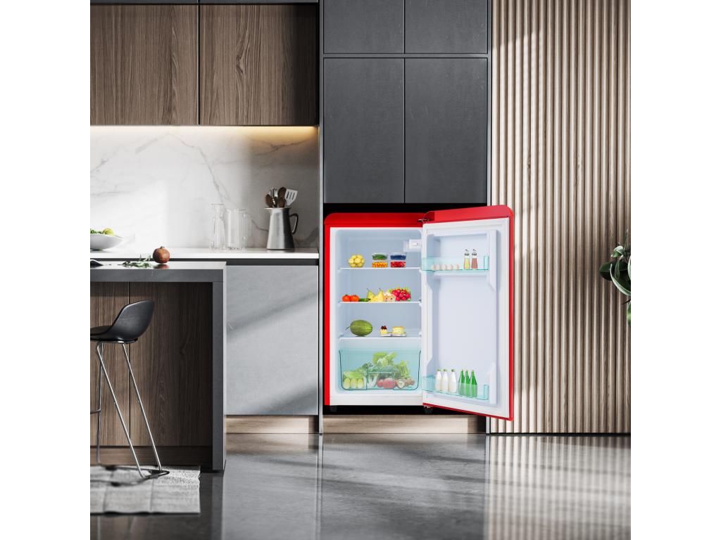Frigorífico, 76L, 1 PORTR, Iluminación LED, Patas regulables, 41*42*75 cm