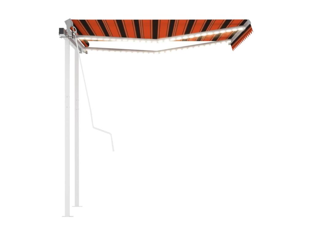 Toldo automático sensor viento LED 3,5x2,5 Orangearron