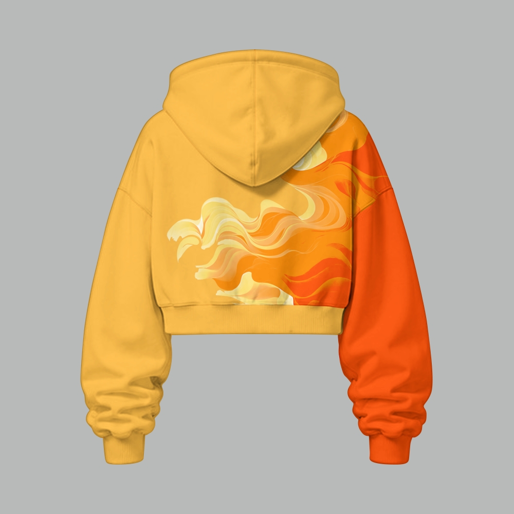 Pokémon Women's Cropped Long Sleeve Hoodie & High Waist Jogger Pants Two Piece Tracksuit Set 3051022 TeeThreads Sustain the Scene with Custom Apparel