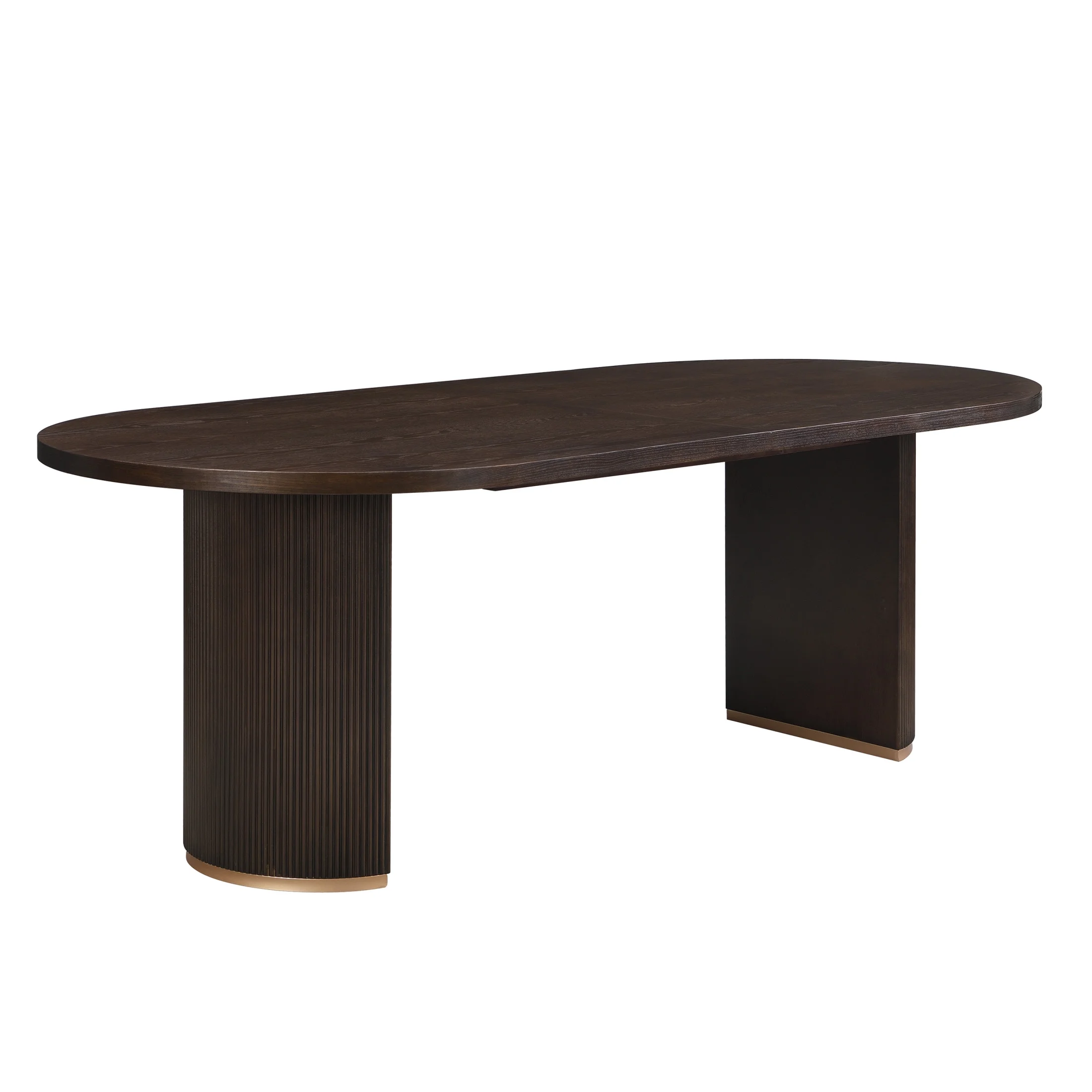 Christopher Knight Home Minimalist 88- Oval Dining Table for 4-6, Espresso - Image 4
