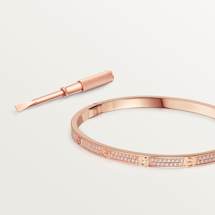 Replicate LOVE bracelet, small model, paved(1:1 replica) - Original Replica Club