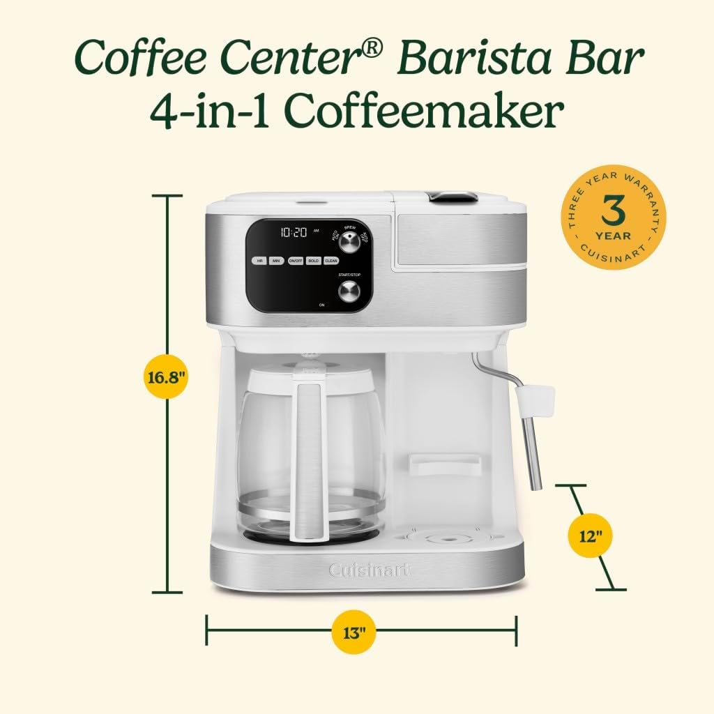 Coffeemaker 4-In-1 Coffee Center Barista Machine