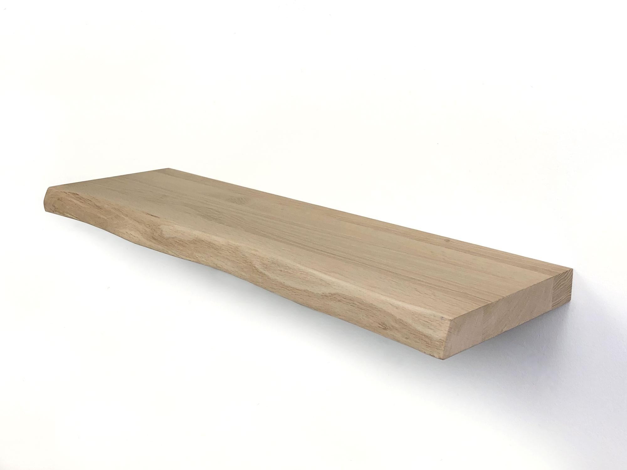 Woodbrothers Zwevende wandplank eiken boomstam 40x20cm