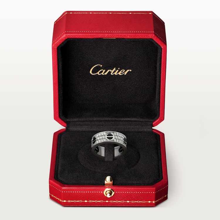 Replicate LOVE ring, classic model, paved, ceramic(1:1 replica) - Original Replica Club