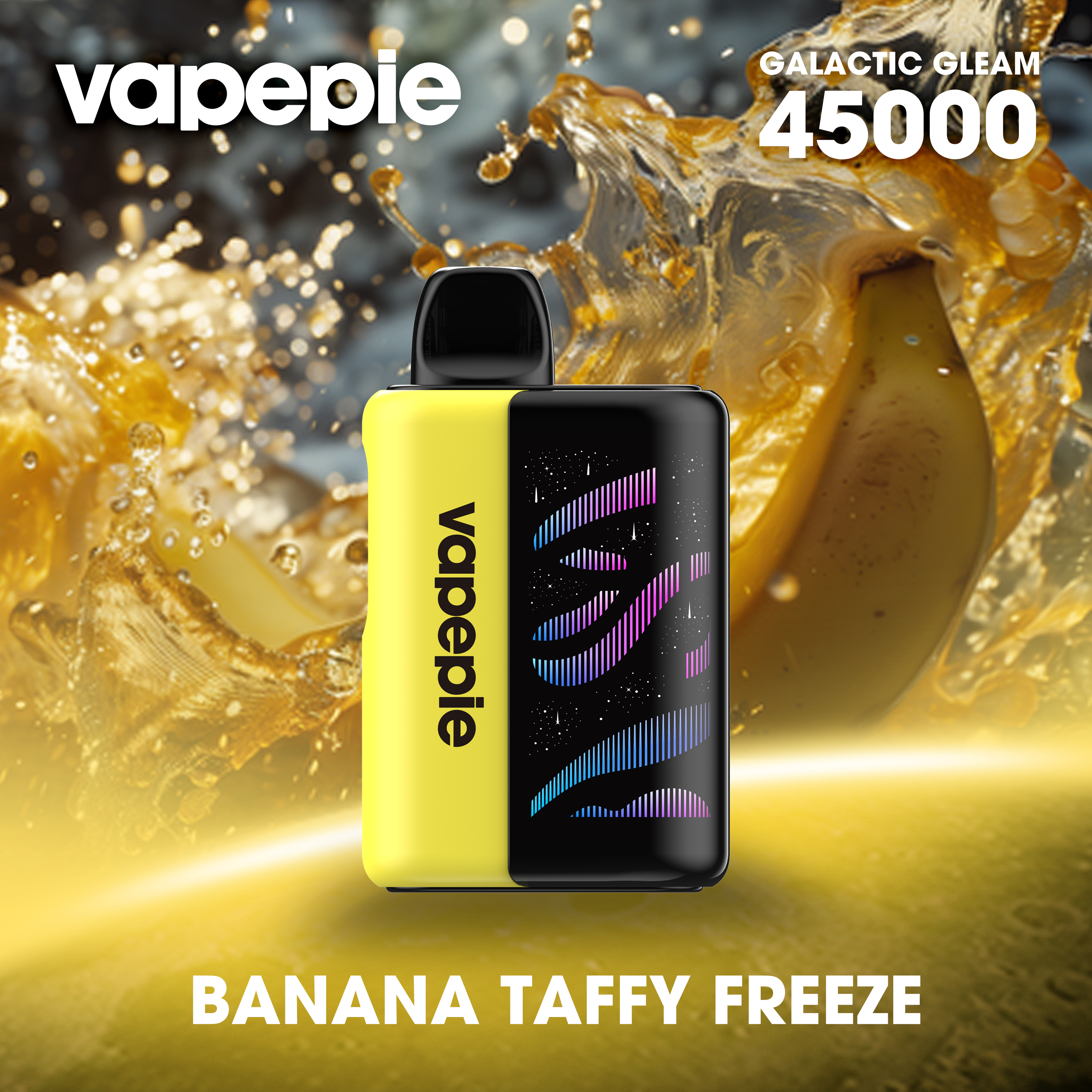 VAPEPIE Galaxy Shine 45000 PUFFS & Banane-Karamell