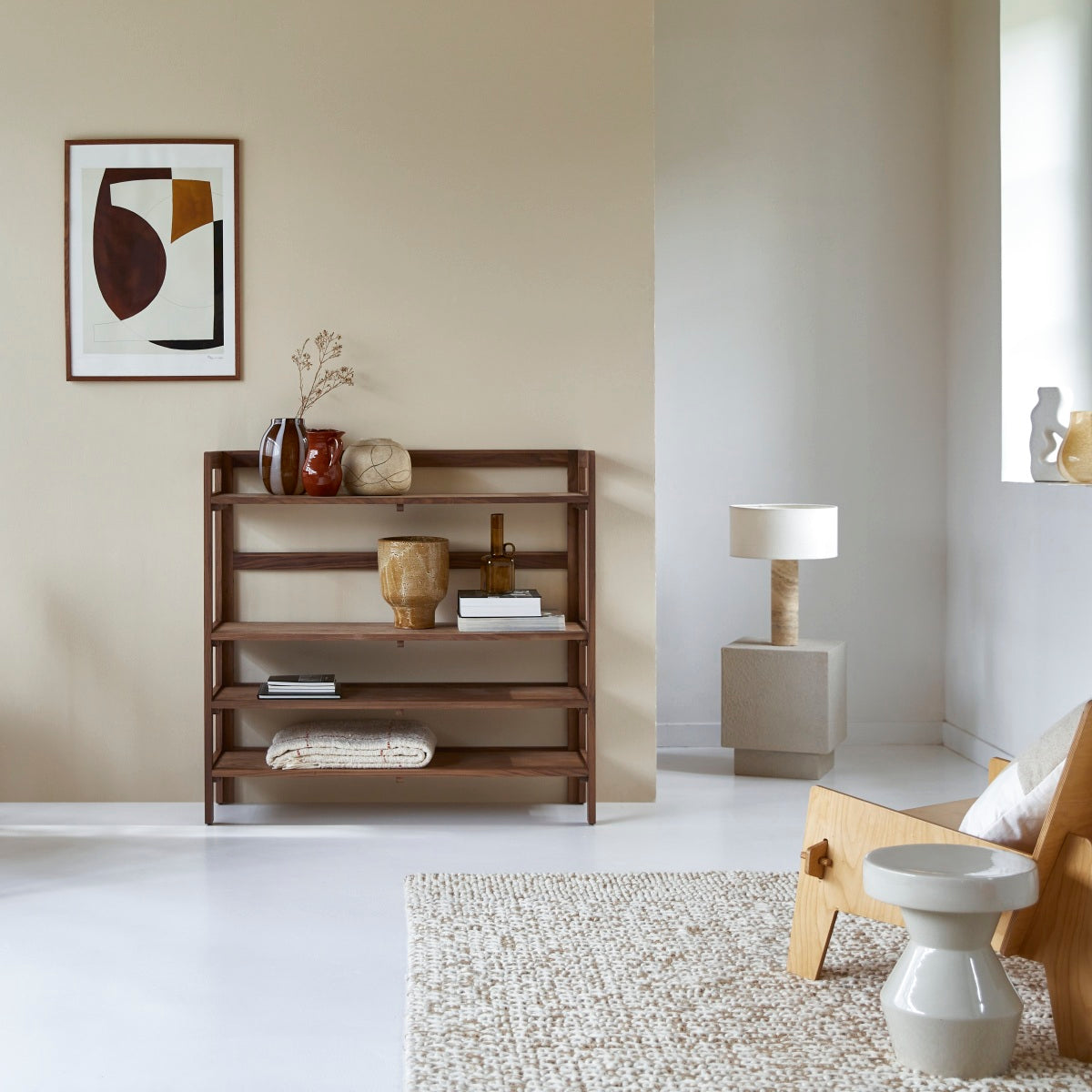 Tikamoon - Esmée - Boekenkast van notenhout