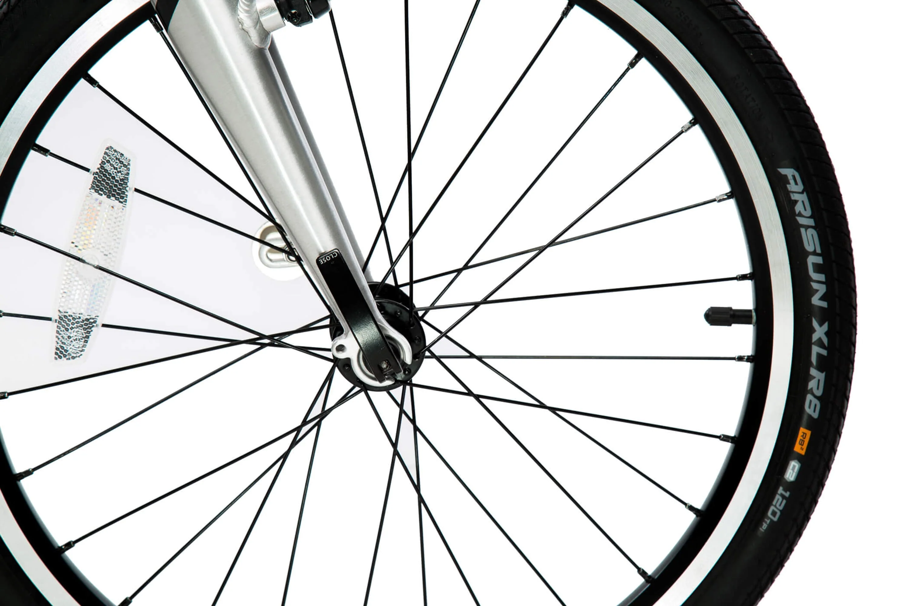 ZiZZO Liberte 8-Speed 20" Wheel, Aluminum Folding Road Bicycle for All Genders, Silver and Black - Image 5