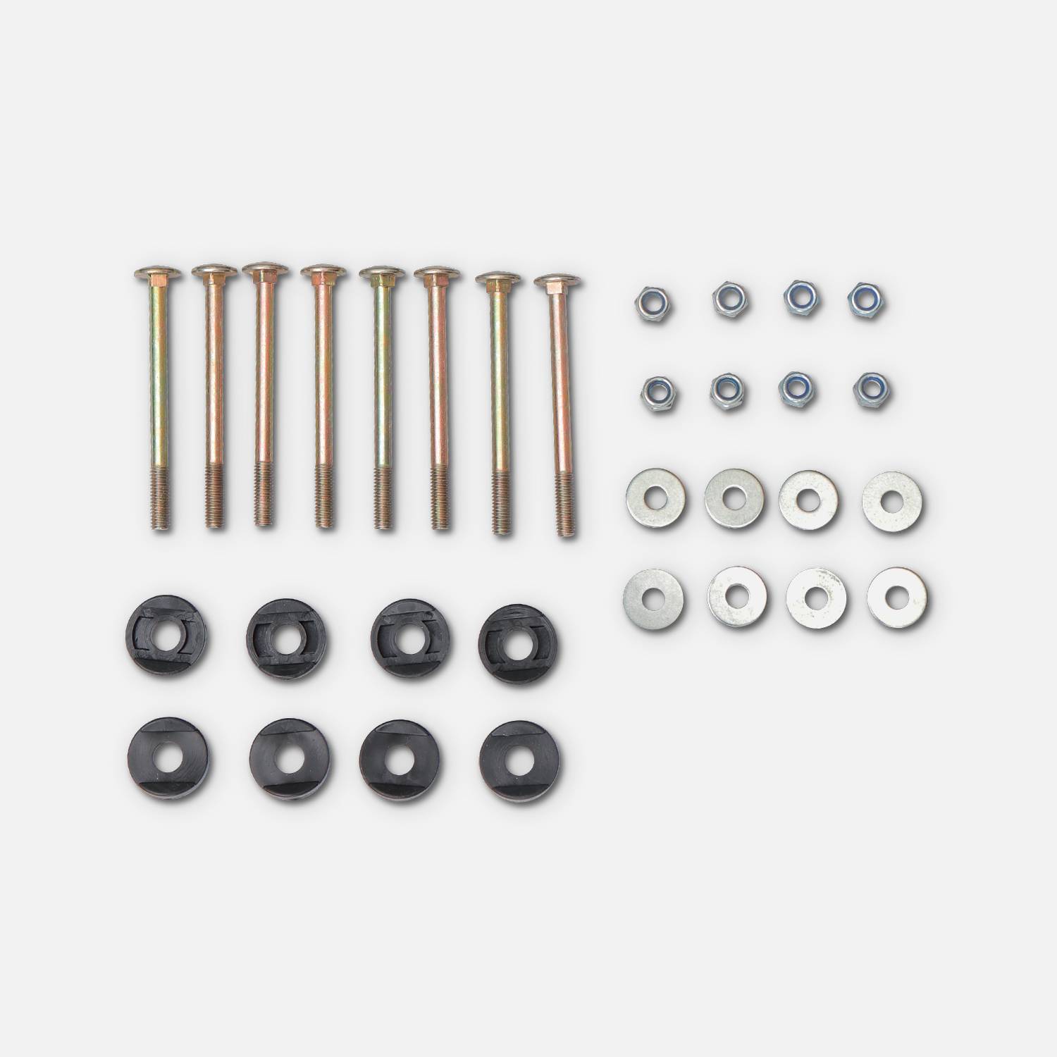 Kit de 4 montantes inferiores - Red de seguridad para cama elástica, 305 a 490cm, set de 4