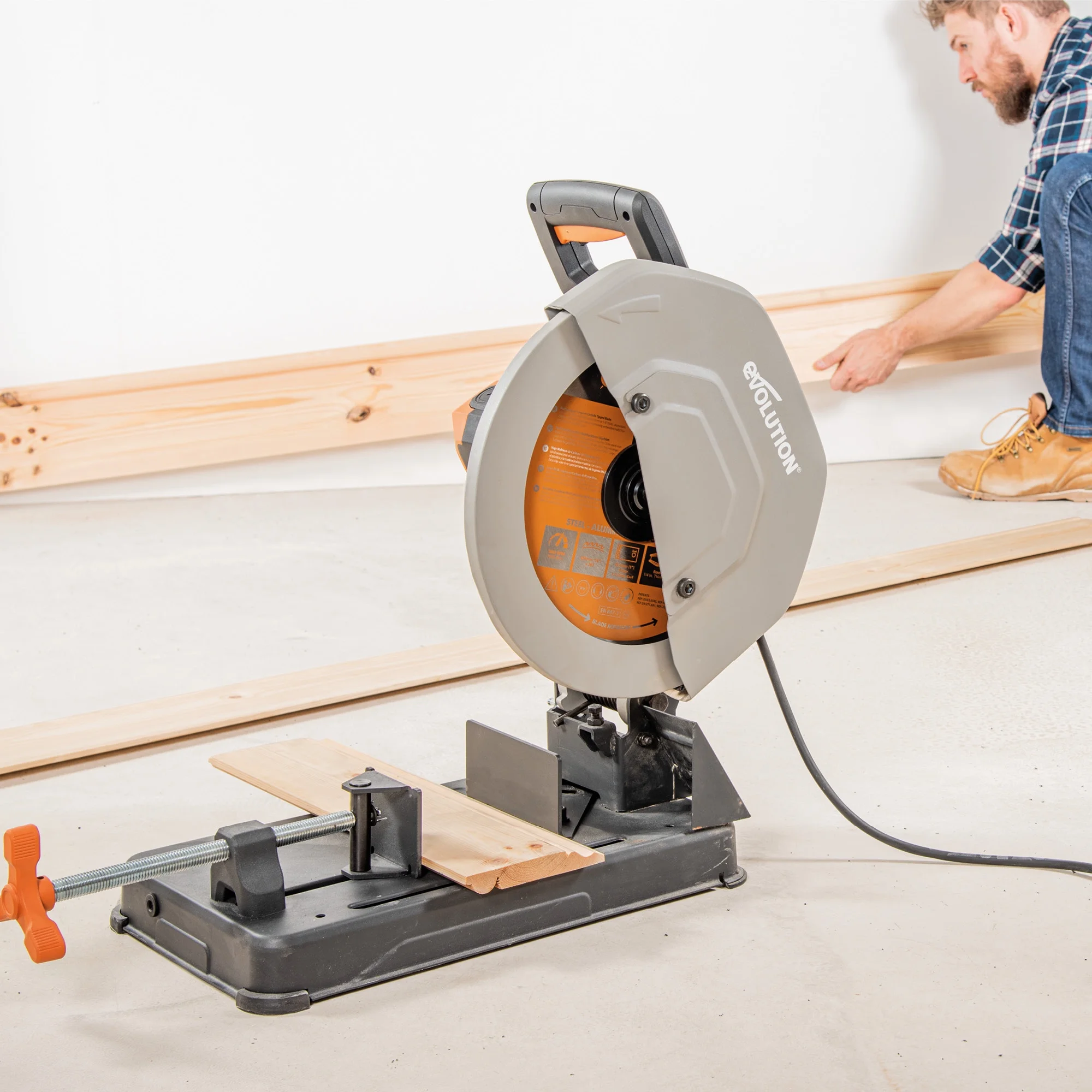 Evolution Power Tools 14 inch, 15 Amp, Multi-Material Chop Saw, R355CPS - Image 2