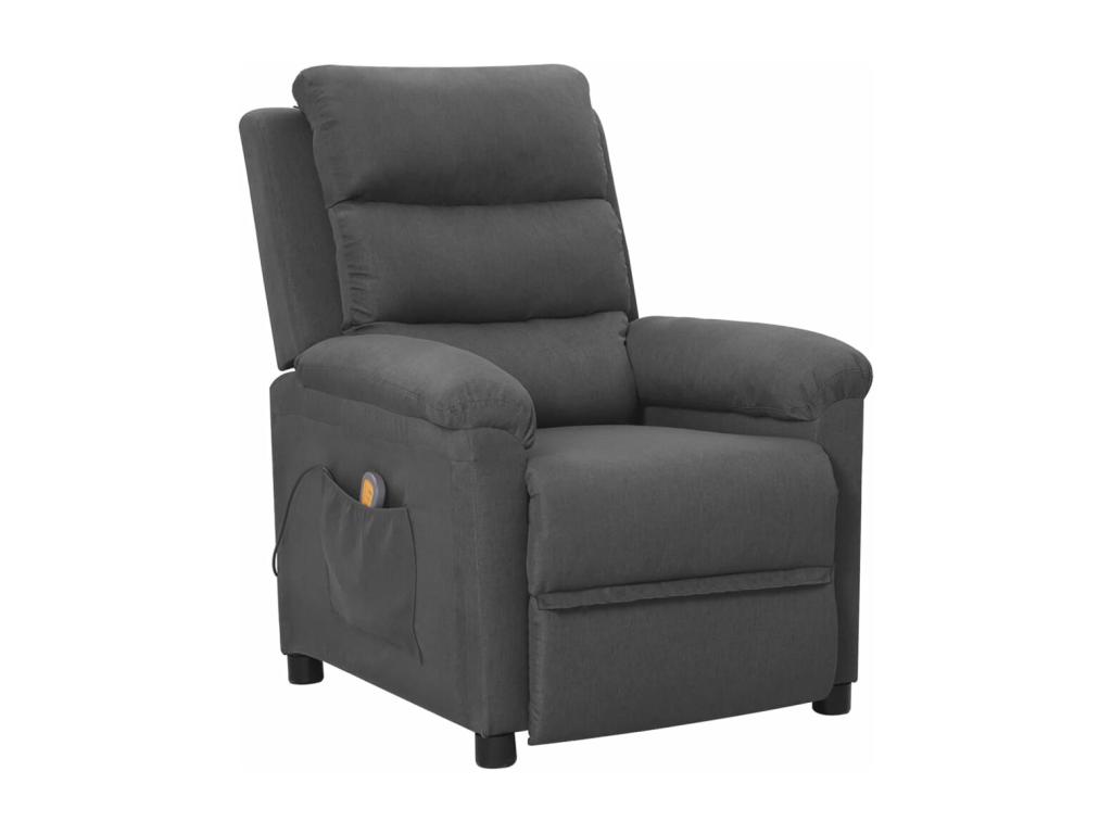 Sillón de masaje Tela gris oscuro