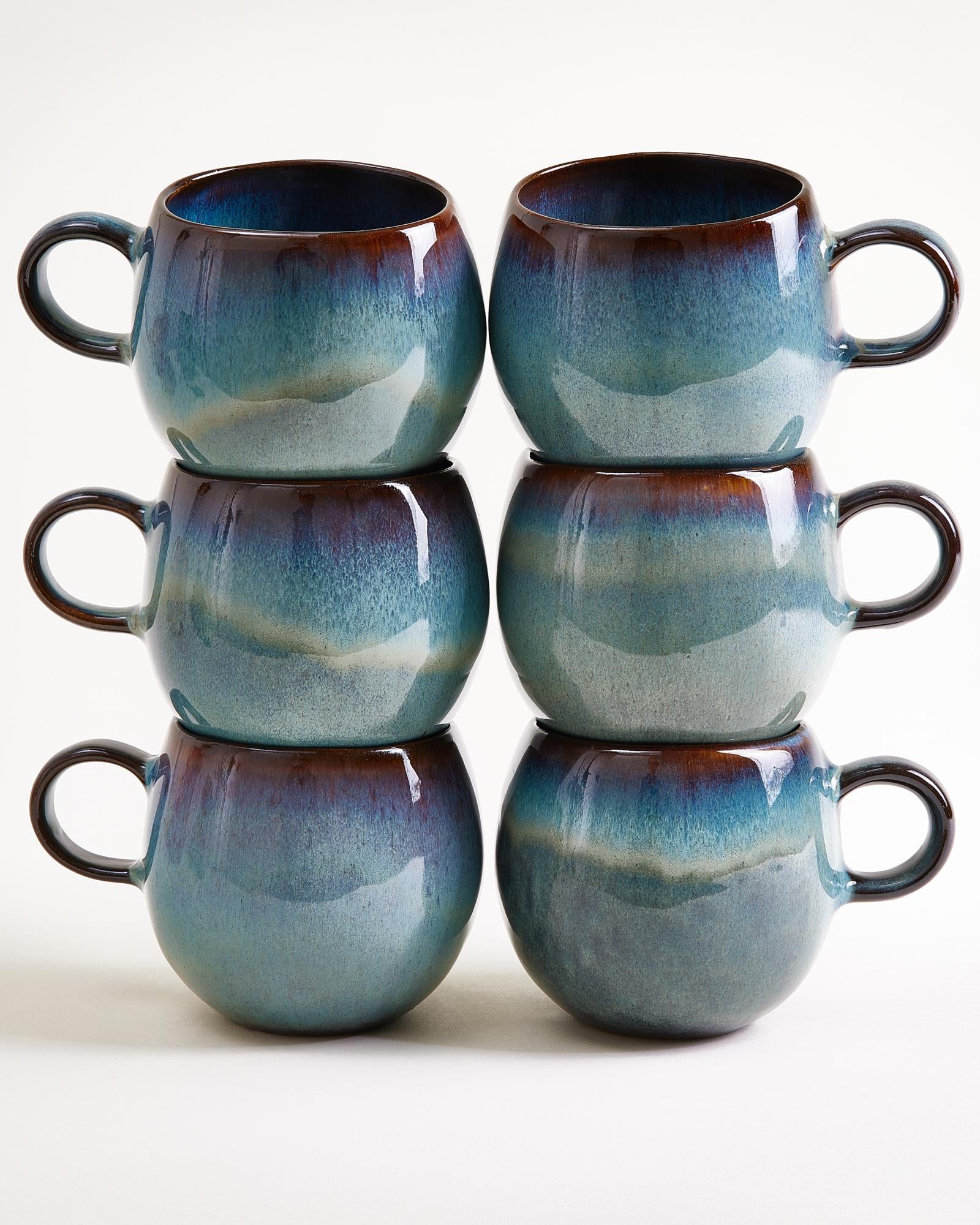 Madeira Tasse groß grünblau 6er-Set