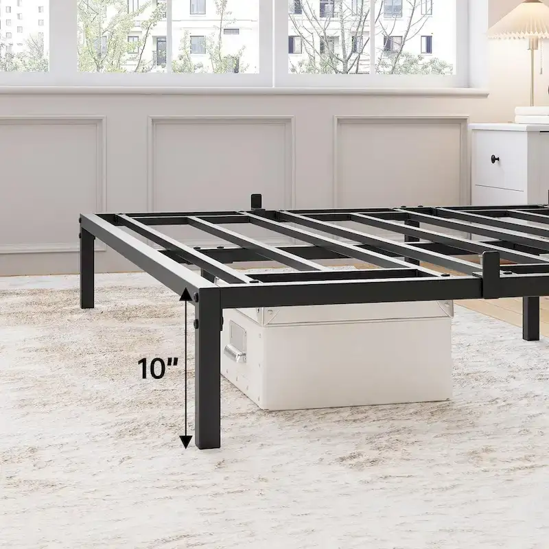 Sturdy Metal Platform Bed Frame - No Box Spring Required