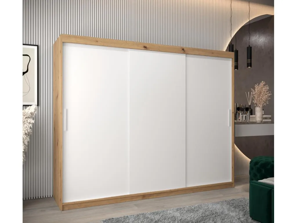 Armario Habitarluz de puertas correderas 200/250/62 3 puertas (artisan/blanco) 12292YBPK