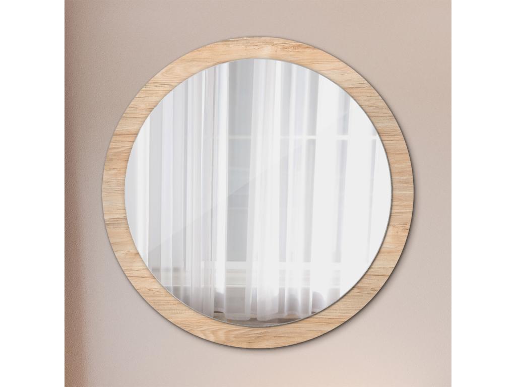 Espejo decorativo redondo - Madera - 100 cm