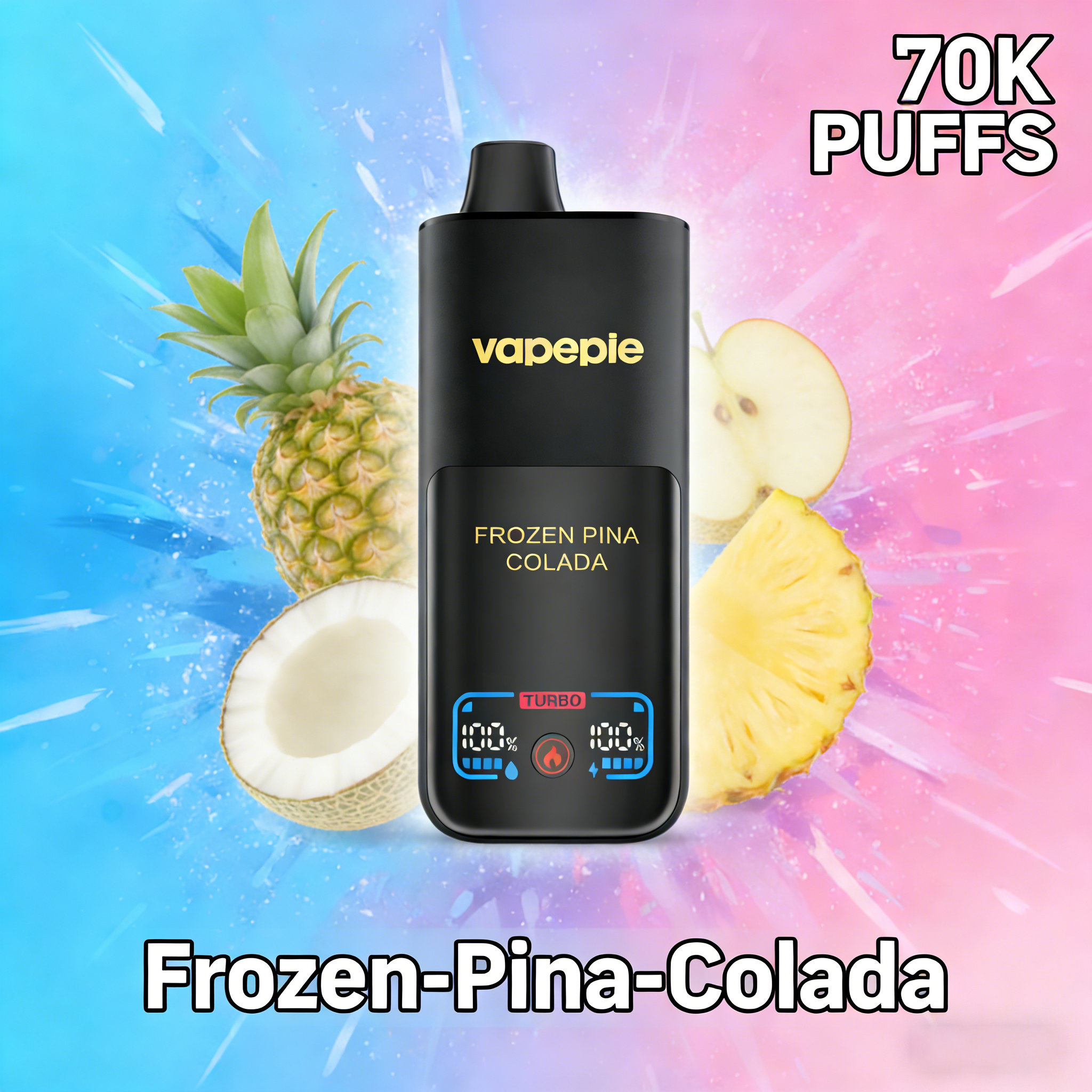 Frozen Pina Colada-VAPEPIE Mega 70.000 Züge