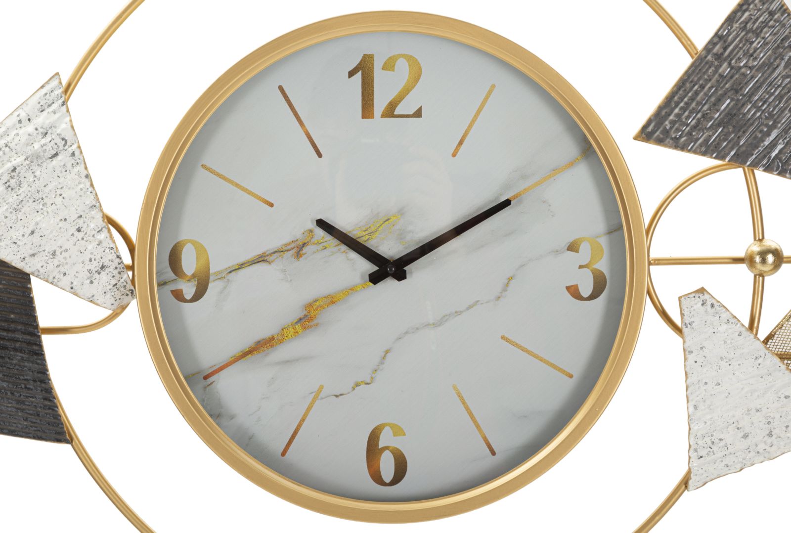 Meerkleurige metalen wandklok cm 120x6x60