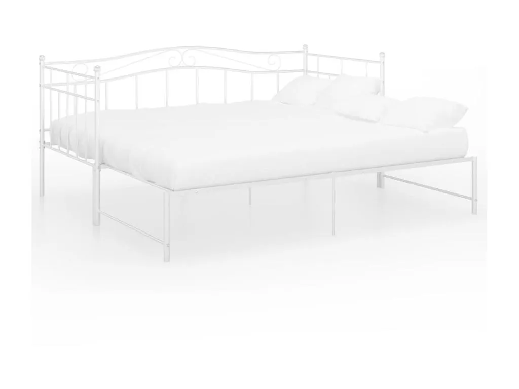 Estructura de sofá cama extensible de Kavehomedeco blanco 90x200 cm 24394QSFO