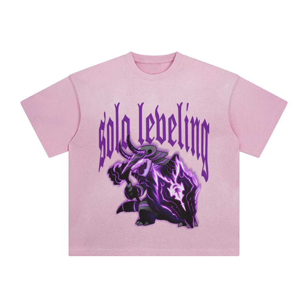 Unisex Anime Inspired Washed  Vintage T-Shirt