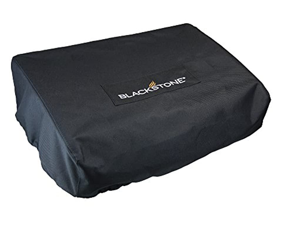 1724 600D Polyester Heavy Duty Flat top Gas Grill Cover Water Resistant Exclusively Fits 22 Griddle Cooking Station Without Hood Black