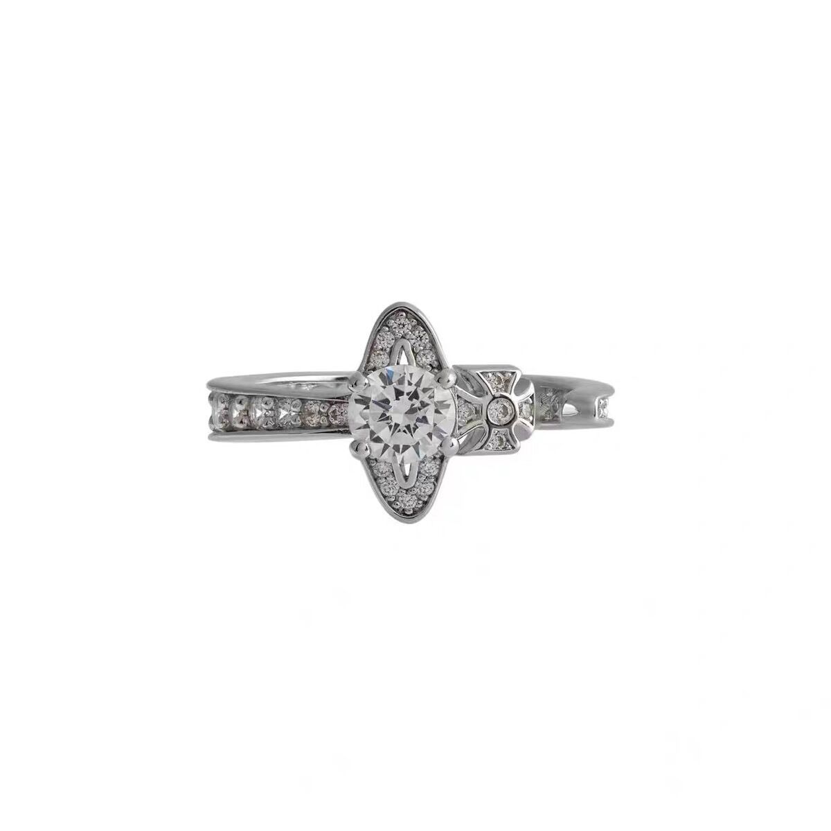 Vivienne Westwood Adjustable Diamond Saturn Ring - Original Replica Club