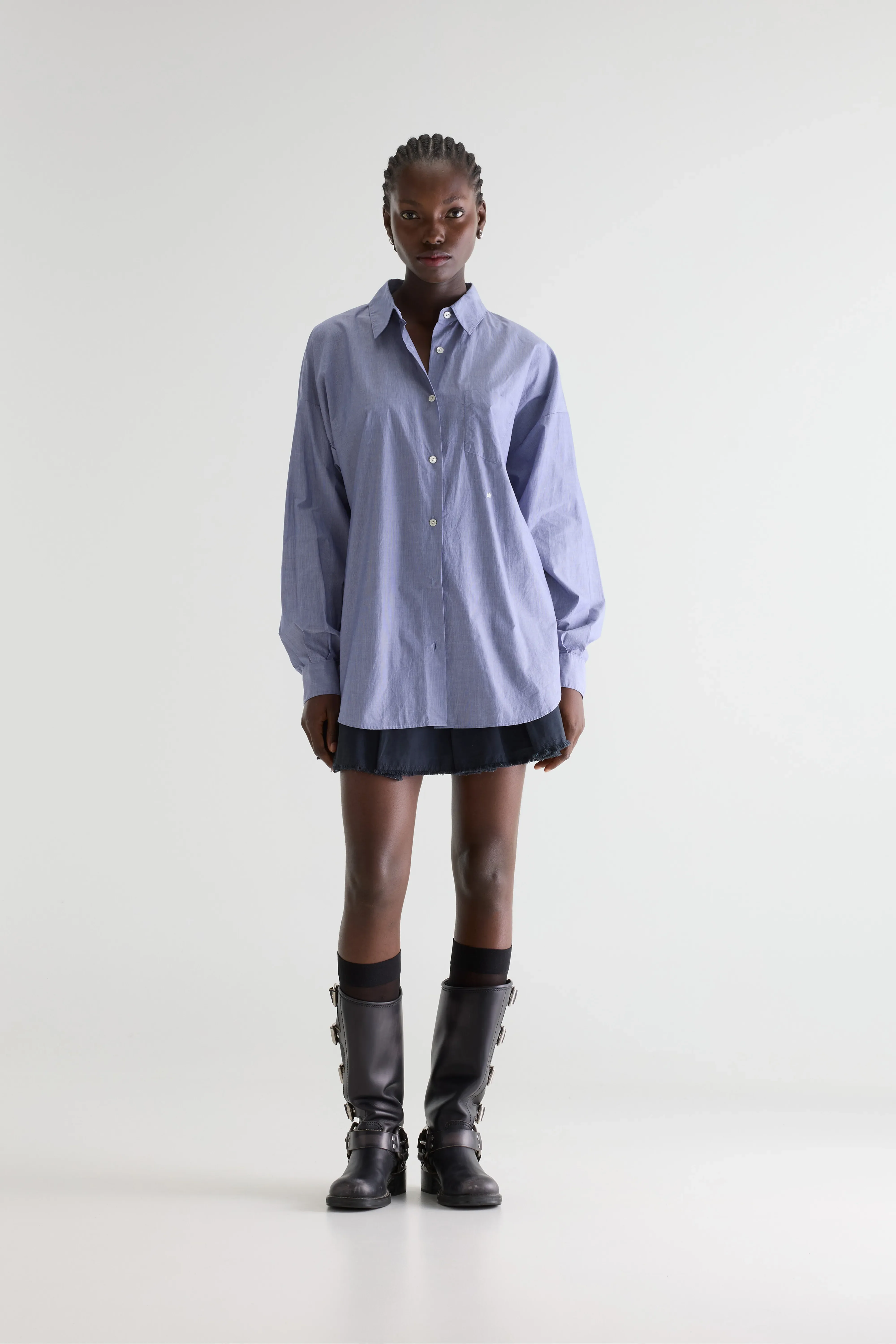 Bellerose Giorgia poplin shirt (261 / W / STRIPE F)