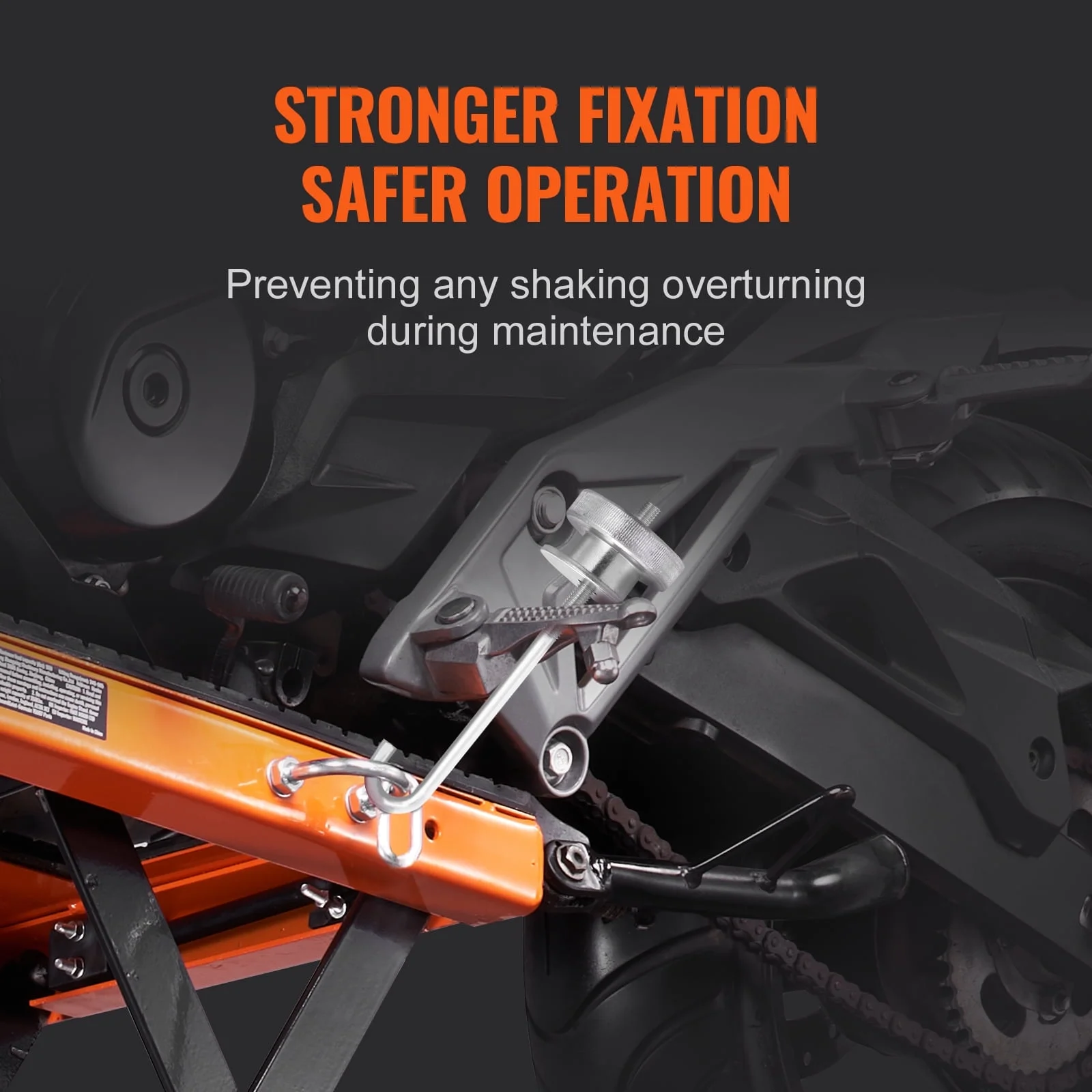 BENTISM Hydraulic Motorcycle Lift Table 350 lbs Height 13'-36' Dirt Bike Scissor Jack Stand with Wide Deck Safety Pin J-hook - Image 5