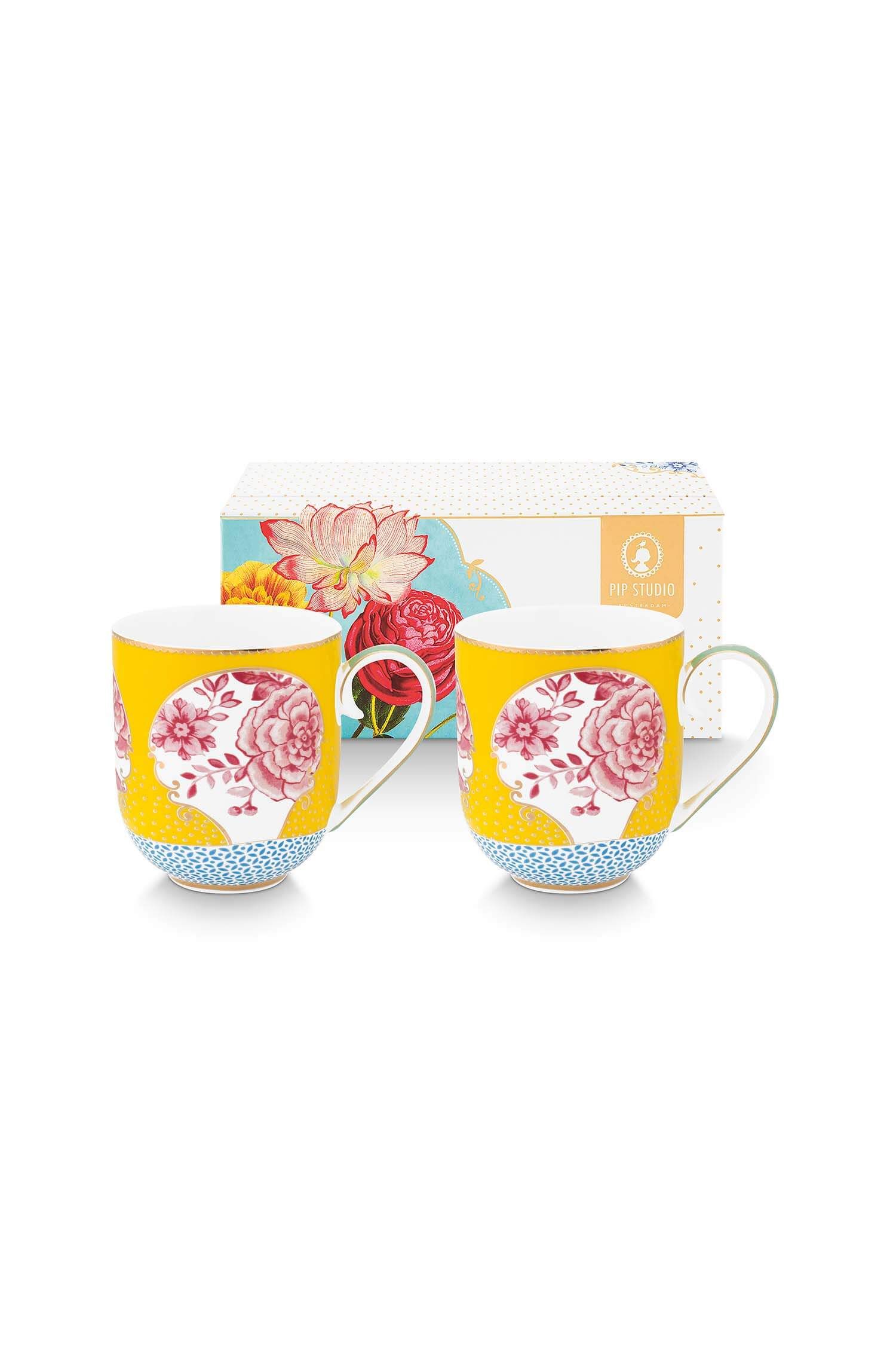 Set/2 Mugs Royal Yellow 325ml