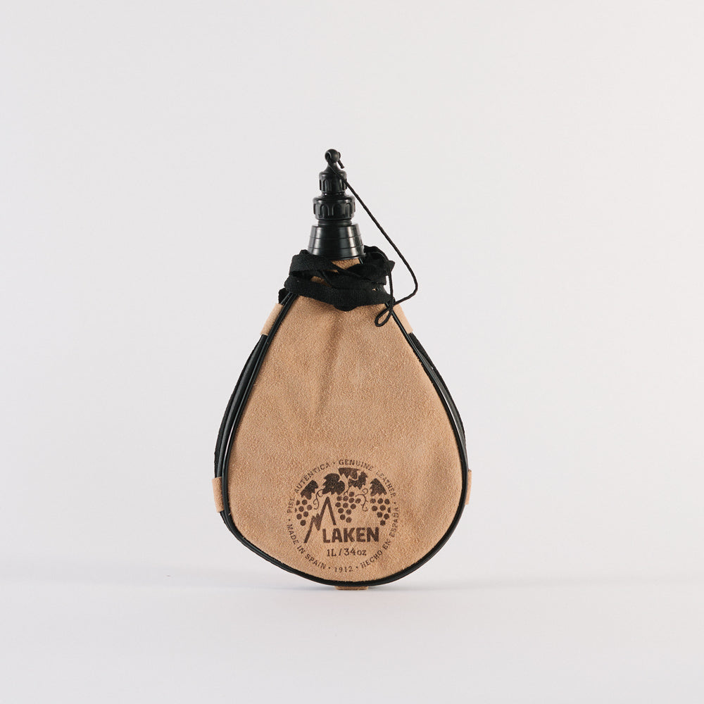 Gourde bota à vin en cuir