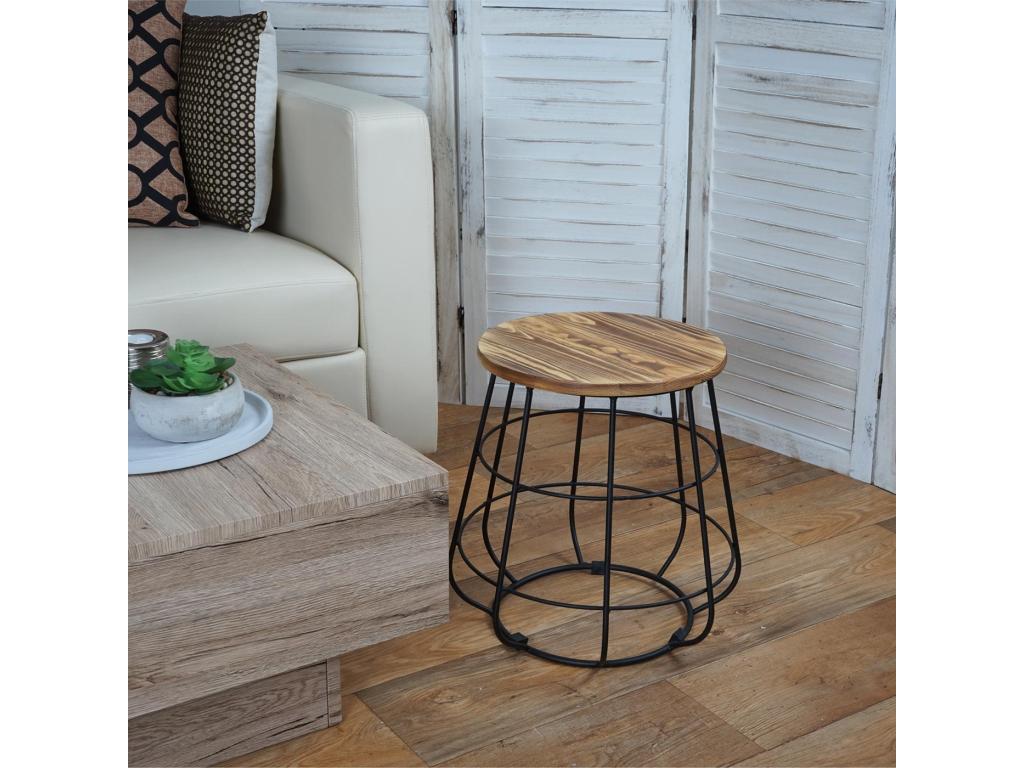 Taburete Tucasago-A80 madera auténtica